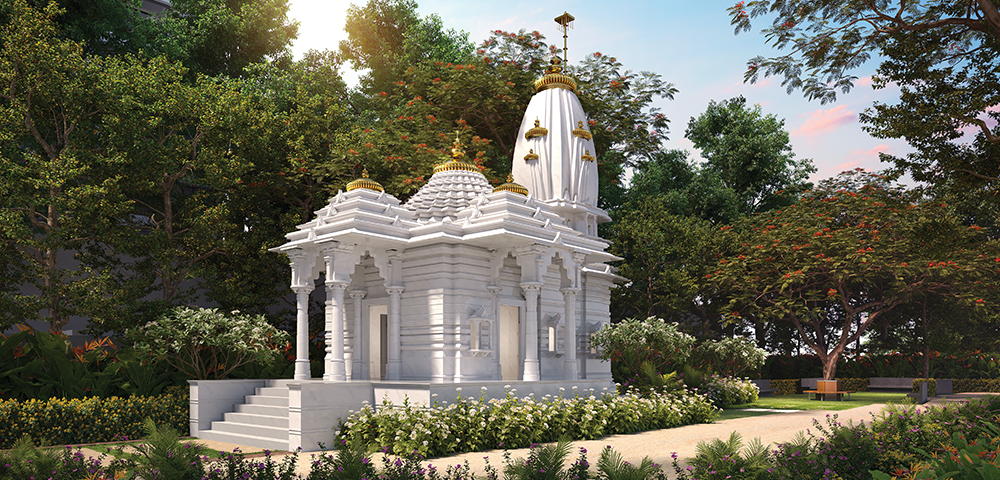 Lodha Elaris – Residential Property in Vikhroli with Temple