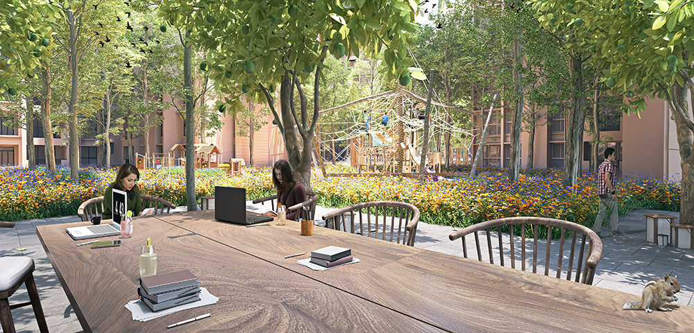 Casa Premier, Palava – Outdoor Workspace & Garden Views
