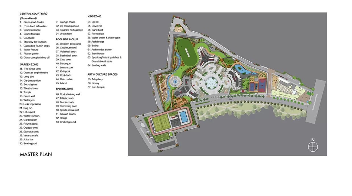 Lodha World Towers, Worli– Residential Project in Mumbai  Master plan layout